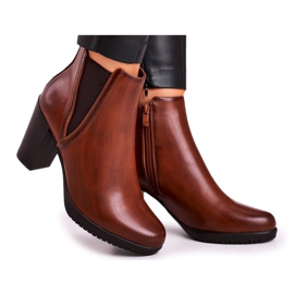 Bottes chaudes à talon Sergio Leone Brown BT311 brun