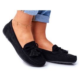 EVE Mocassins Femme Daim 20PB35-2003 Noir Donna Mia le noir
