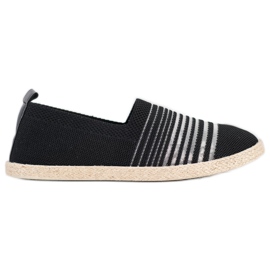 Espadrilles glissantes MCKEYLOR noir