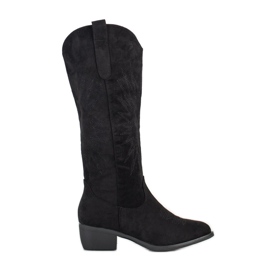 Bestelle Bottes de cowboy décontractées noir