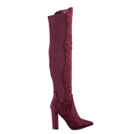 Sweet Shoes Bottes hautes en Spitz rouge