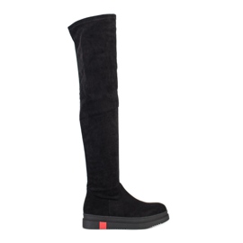 Gogo Bottes à plateforme à la mode le noir