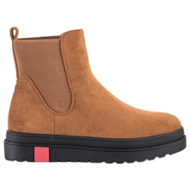 Seastar Bottes sur la plate-forme brun Seastar Bottes sur la plate-forme brun