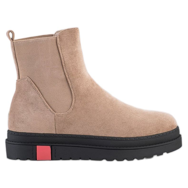 Seastar Bottes sur la plate-forme beige Seastar Bottes sur la plate-forme beige