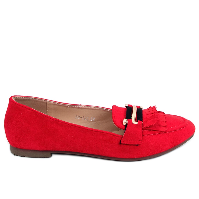 Rouge Mocassins Femme 88-381 Rouge Rouge Mocassins Femme 88-381 Rouge