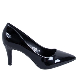 Escarpins femme laqués noirs LL-185P Noir