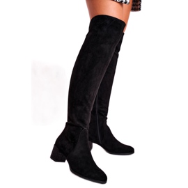 Bottines femme en daim Sergio Leone noir KZ299 le noir