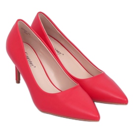 Red CD62P Escarpins rouges à talons bas