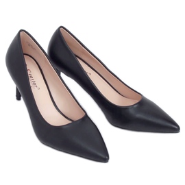 Noir CD62P Escarpins noirs à talons bas le noir