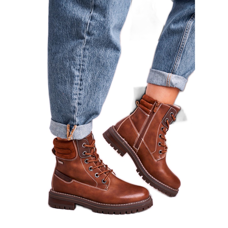 Femmes Brown Warm Worker Trappers Timber brun