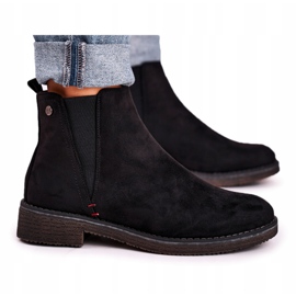 Bottes Jodhpur classiques pour femmes en daim noir chiné le noir