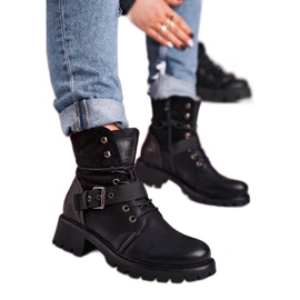 Bottes chaudes noires pour femmes Workers le noir