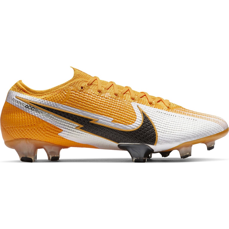Chaussure de football Nike Mercurial Vapor 13 Elite Fg AQ4176 801 jaune, noir, blanc jaune