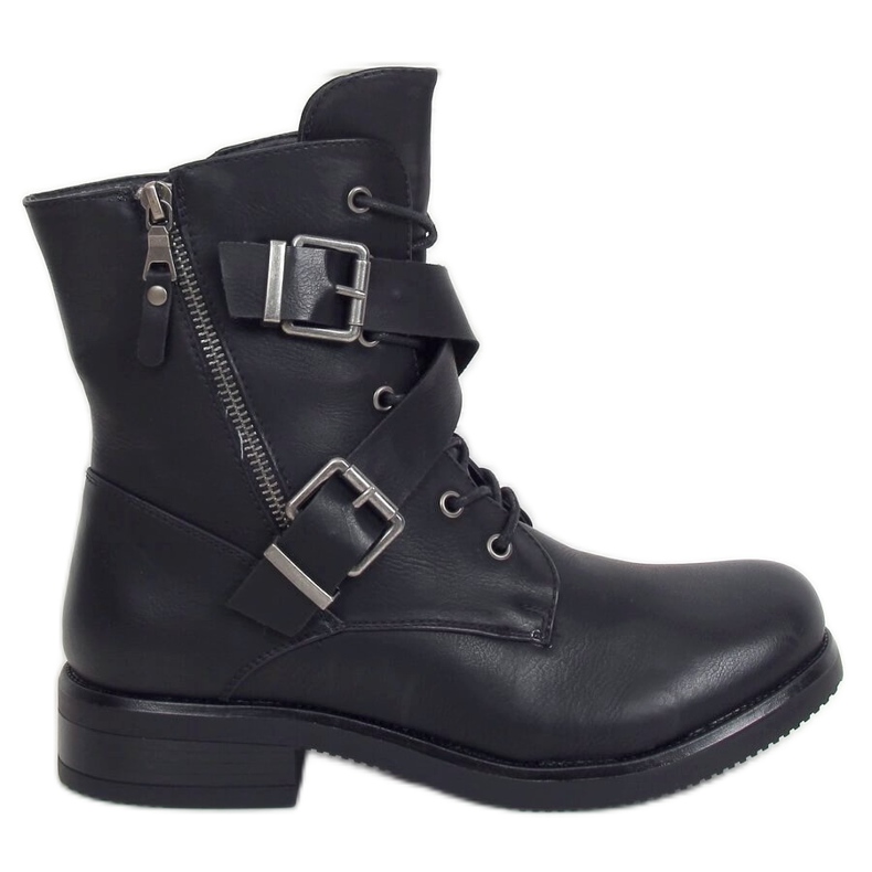 Bottes militaires noires 88041 Noir le noir