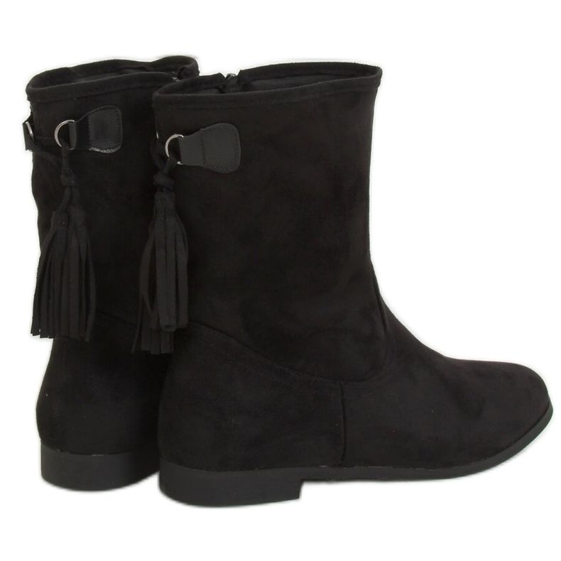 Bottes noires pour femmes J19-97 Black Ii Quality le noir