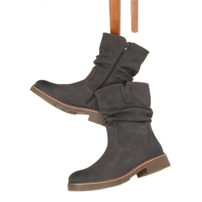 Gris Bottes grises pour femmes 6981 Gris Gris Bottes grises pour femmes 6981 Gris