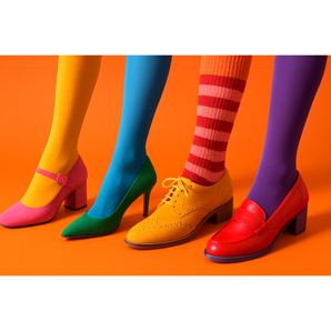 Collants et chaussettes colorées - un guide de connexion élégante avec les chaussures