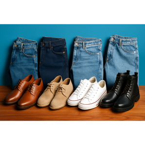 Chaussures pour hommes avec un jean - comment choisir des chaussures pour différentes coupes de denim