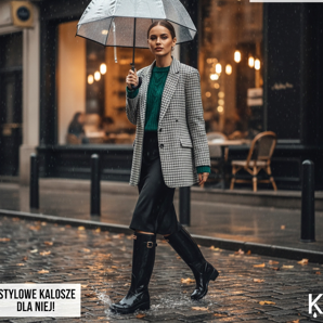 Bottes en caoutchouc mode pour femmes - des chaussures élégantes pour les jours de pluie