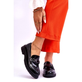 S.Barski Mocassins Mocassins Laqués à Décor Maura Noir le noir 1 S.Barski Mocassins Mocassins Laqués à Décor Maura Noir le noir 1