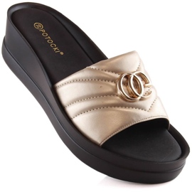 Chaussons compensés Potocki W YQ21001 WOL159B d'or 1