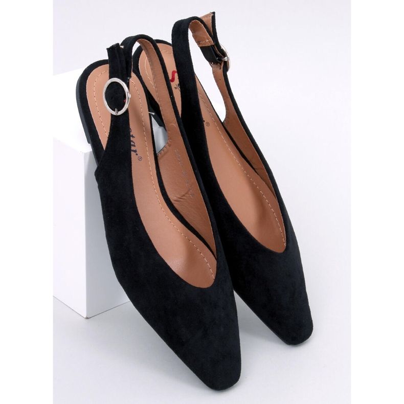 Kehlani Ballerines à talon ouvert noires le noir 1