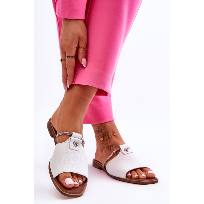 Sandales à Talons Plats pour Femme Nicole 2806/009 Blanc blanche 2