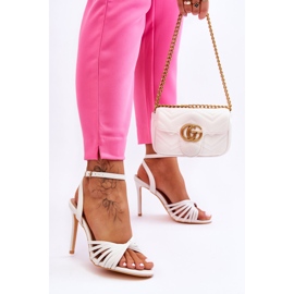 Sandales à Talons Hauts pour Femme Blanc My Darling 1