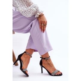 Sandales à Talons Hauts pour Femme avec Jais Perfecto Noir le noir 4