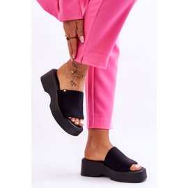 Chaussons Plateforme Femme Noir Carmela le noir 1
