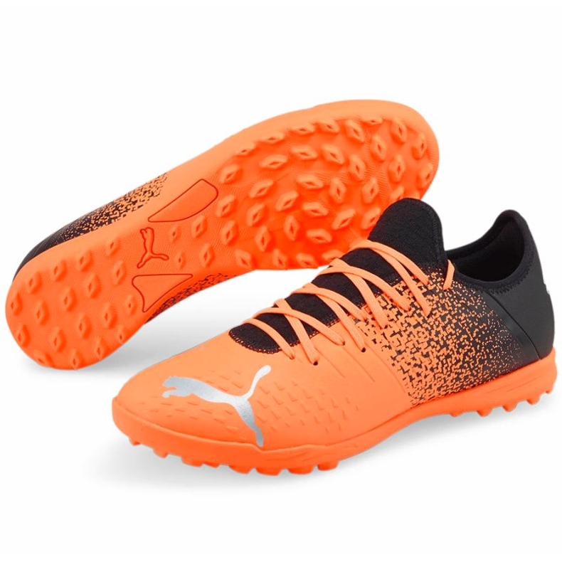 Chaussures de football Puma Future Z 4.3 Tt M 106770 01 oranges et rouges 4