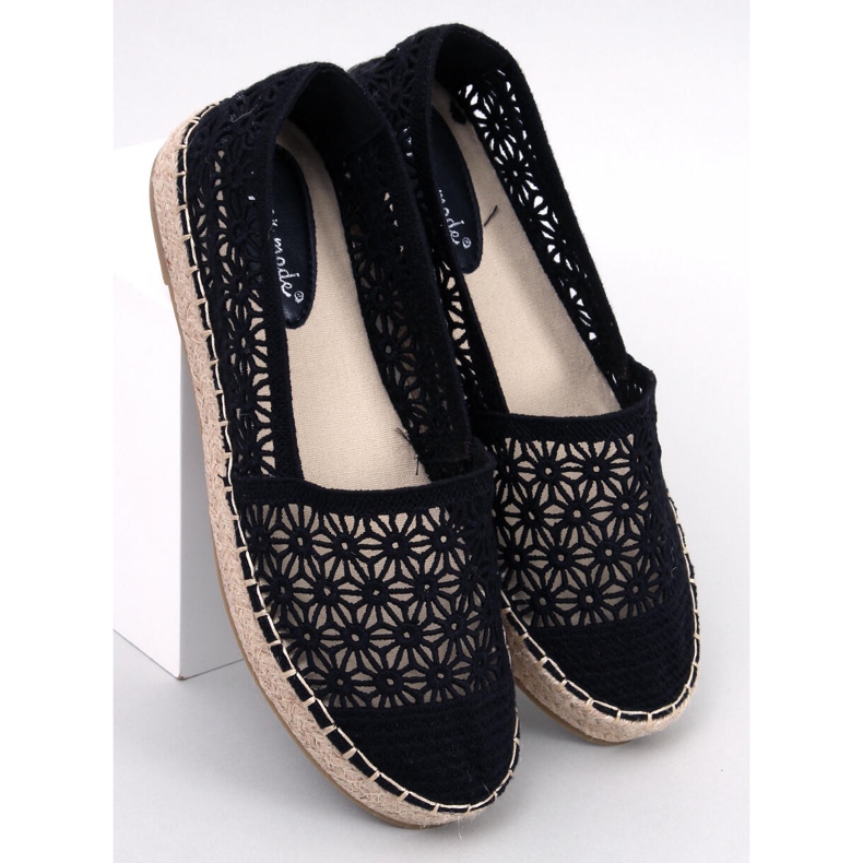 Espadrilles ajourées de Terian Black le noir 1