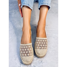 Espadrilles ajourées Terian Beige 4