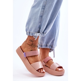 ZAXY Pantoufles Vegan Velcro HH285284 Nude rose 2