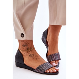 Sandales Cuir Maciejka 1971-65 Noir 1