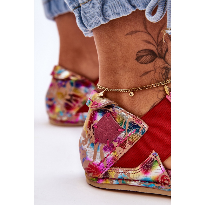 Sandales Cuir Avec Trépointe Maciejka 03375-44 Rose 2