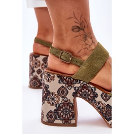 Sandales a Talons en Cuir Maciejka 06089-24 Vert 4