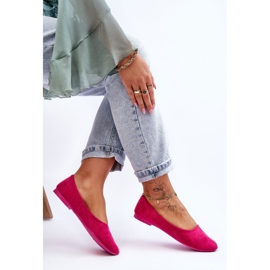 Ballerine Femme Daim Fuchsia Lasota rose 2