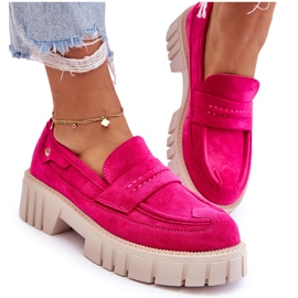 Chaussures à enfiler en daim pour femmes Fuchsia Fiorell rose 13