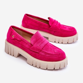 Chaussures à enfiler en daim pour femmes Fuchsia Fiorell rose 5