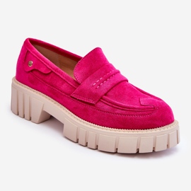 Chaussures à enfiler en daim pour femmes Fuchsia Fiorell rose 4