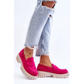 Chaussures à enfiler en daim pour femmes Fuchsia Fiorell rose 6
