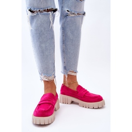 Chaussures à enfiler en daim pour femmes Fuchsia Fiorell rose 7