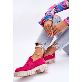 Chaussures à enfiler en daim pour femmes Fuchsia Fiorell rose 3