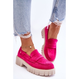 Chaussures à enfiler en daim pour femmes Fuchsia Fiorell rose 10