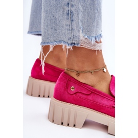 Chaussures à enfiler en daim pour femmes Fuchsia Fiorell rose 11