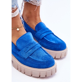 Chaussures à enfiler en daim pour femmes Bleu Fiorell 9
