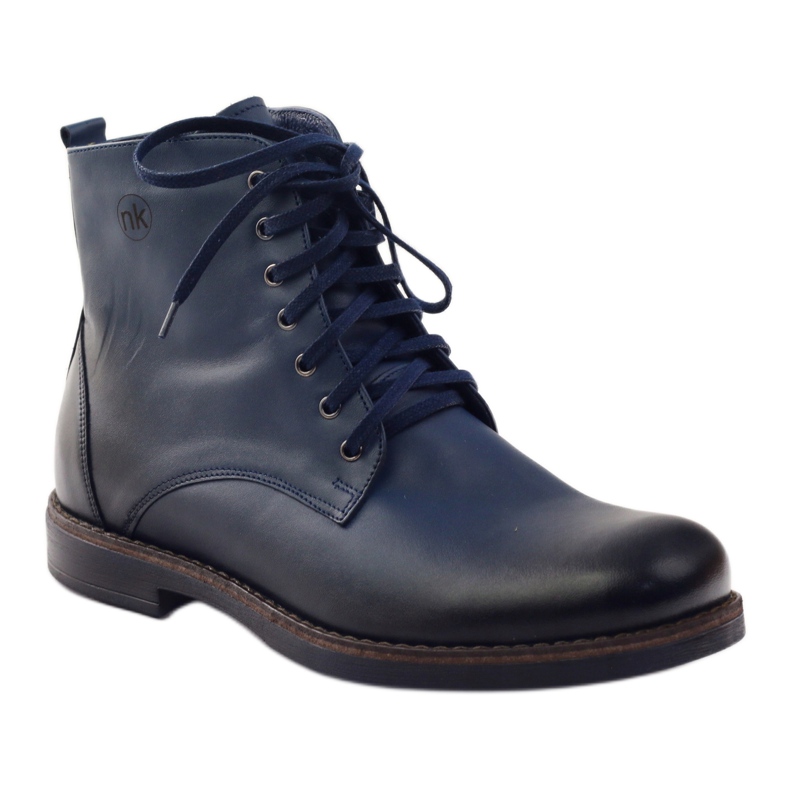 Bottines zippées Nikopol 660 bleu marine 1