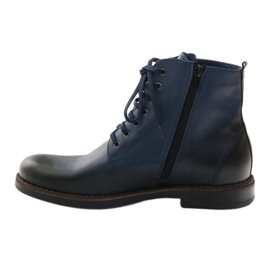 Bottines zippées Nikopol 660 bleu marine 2