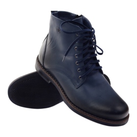 Bottines zippées Nikopol 660 bleu marine 3